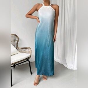 Blue Ombre Maxi Dress